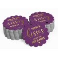 thumbnail image 2 of Inkdotpot Real Gold Foil Hugs & Kisses From The Wedding Tags Favor Hang Paper Tags 100 Piece, 2 of 6