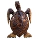 thumbnail image 2 of Estatua de de madera imitada Escultura de césped de tortuga en miniatura marino sanía de resina Patios traseros Camas Flor Macarena Estatua de tortugas, 2 of 8