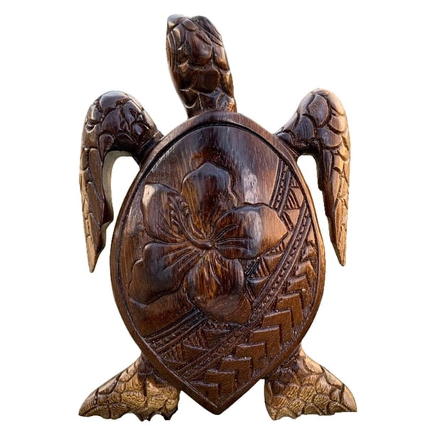 Estatua de tortuga Figuras coleccionables Jardín de césped Escultura Resina Flor