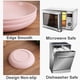 thumbnail image 5 of Platos de paja de trigo irrompibles, saludables, sin BPA, aptos para microondas y lavavajillas, estilo que ahorra espacio con bordes redondeados suaves, 4 colores, 7,8 pulgadas de diámetro, perfectos, 5 of 6