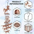thumbnail image 2 of Memorial Wind Chimes Wind Chimes for Outside Horse Pendant Wind Bell Sympathy Gifts for Loss of Loved One Home Garden Patio Outdoor Porch Yard Beach Terrace Hanging Decoration 35in, 2 of 9