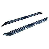 Black Horse Pinnacle Running Boards Black & Silver Compatible with 2005-2010 Toyota Sienna-PITS79