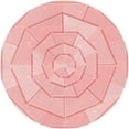thumbnail image 1 of Ahgly Company Machine Washable Indoor Round Transitional Pastel Red Pink Area Rugs, 7' Round, 1 of 7
