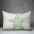 thumbnail image 3 of Creative Products Starfish Watercolor Green 14x20 Spun Poly Pillow, 3 of 3