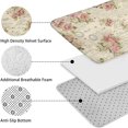 thumbnail image 5 of Pioneer Flower Floral Print Pattern Bathroom Rugs Sets 3 Piece,Toilet Cover Set,Absorbent Non Slip Bathroom Mats Sets with U-Shaped Contour Rug Toilet Rug Set, 5 of 5