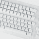 thumbnail image 1 of Teclas rojas y violentas para blanco y negro transparente para enviar teclados mecánicos complementarios, 1 of 2