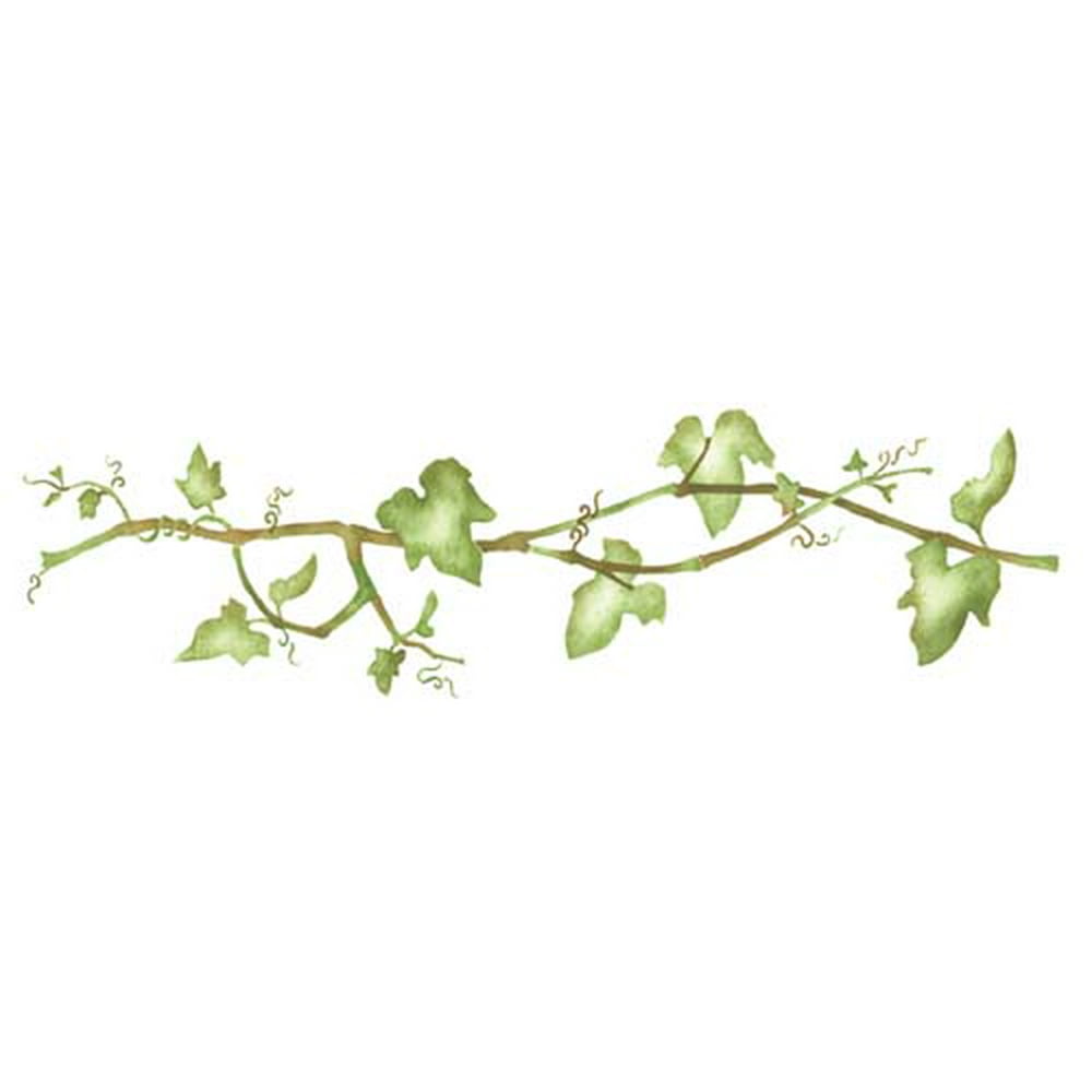 Leafy Ivy Vine Wall Stencil SKU 2825 by Designer Stencils