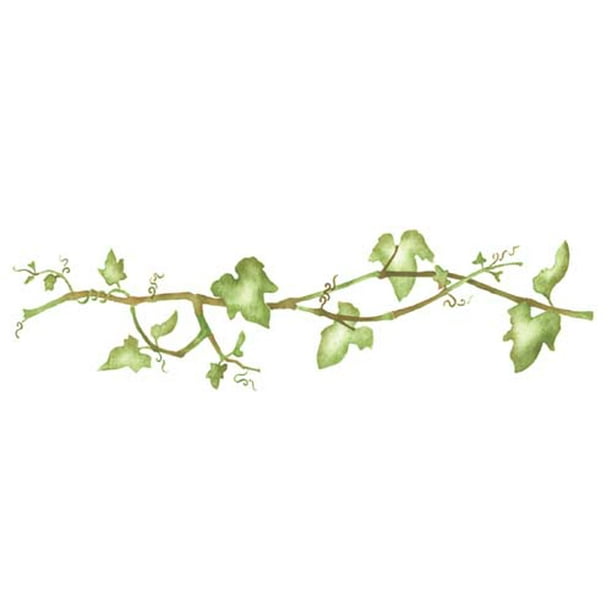 leafy ivy vine wall stencil sku 2825 by designer stencils walmart