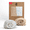 Beige & Blue Star, variant on Top Cotton 100% Organic Cotton Crib Sheets Set of 2, Fitted Elastic Baby Mattress Sheet for Boys & Girls, Soft Breathable Sheets, 52" x 28" x 9" (Beige & Silver)