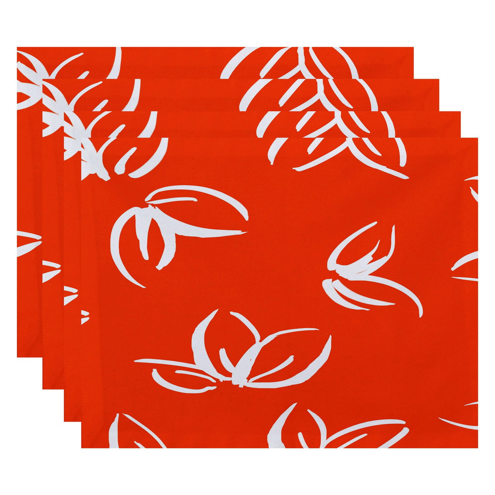 Simply Daisy 18" x 14" Eva Floral Print Placemat (Set of 4)