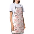 thumbnail image 4 of Disketp Pig Kitchen Apron with adjustable Aprons for Women with Pockets Cooking Powder Pink Apron, 4 of 7