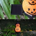 thumbnail image 4 of Solar Powered Pumpkin Festival Party Cute Halloween Faces Terrifying Atmosphere Decorative Lights Ground Plug Lights Halloween Decorations Indoor (Orange), 4 of 7