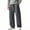 Dark Gray, variant on FengLS Men's Casual Sweatpants Relaxed Wide Leg Trousers with Pockets Drawstring Elastic Waist Leisure Pants Fashion Solid Straight Long Pants