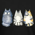 thumbnail image 3 of CafePress - Three 3 Cats T Shirt - Mens Tri-blend T-Shirt, 3 of 4