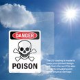 thumbnail image 6 of Poison OSHA Danger Rigid Plastic Sign 10 Inch x 7 Inch - 10 Pack, 6 of 8
