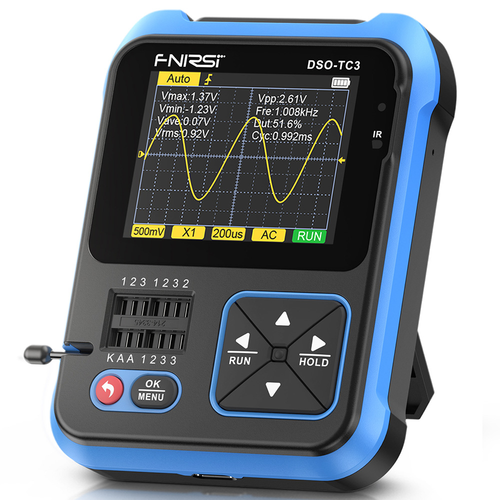 Diymore DSO-TC3 500kMHz Handheld Digital Oscilloscope Transistor Tester Signal Generator