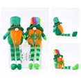thumbnail image 4 of St.Patrick's Day Leprechaun Toy Muñeco de peluche Hecho a mano Nordic Nisse Holiday Gnome Rainbow Tomte para Irish Saint Paddy's Day Pascua arco iris sombrero pierna larga Inevent HA028191-02, 4 of 7