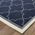 thumbnail image 4 of Style Haven  Marianna Simple Lattice Navy/ Off-White Loop Pile Indoor Outdoor Area Rug Navy/Off-White 7'10" x 10'10" 8' x 10' Indoor,Outdoor Living, 4 of 5