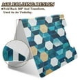 thumbnail image 2 of FORMRS A4 Clipboard Folder with Pen Holder Horizontal Foldable School Office Binder, Blue White Geometric Patterns, 2 of 9