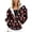 Black, variant on Hoodies for Women Funny Strawberry / Butterfly / Flower Printed Long Sleeve Hooded Pullover Oversized Sweatshirt with Pockets