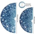 thumbnail image 3 of Coolnut 47.2" Blue Christmas Snowflake Christmas Tree Skirt, Soft Christmas Tree Mat Merry Xmas Tree Skirt Ornaments for Indoor Outdoor Farmhouse Holiday Party Decoration, 3 of 6