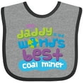 thumbnail image 3 of Inktastic Worlds Best Coal Miner Daddy Boys or Girls Baby Bib, 3 of 4