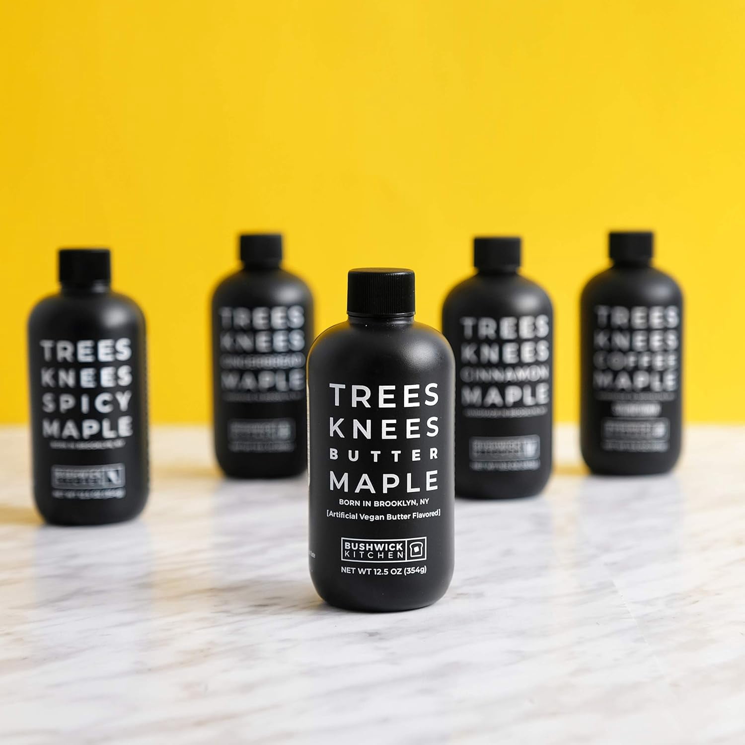 Trees Knees Butter Maple Syrup with Sea Salt, Vegan, Gluten-Free, Paleo-friendly, Grade A, Organic, Infused with Sweet and Savory Flavor, 11.5oz