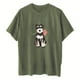 thumbnail image 4 of Camiseta informal de manga corta con cuello redondo y estampado para mujer Pompotops hkajfhjk460837, 4 of 4