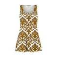 Summer Dresses for Women 2025 Vacation Casual Vintage Print Swing T