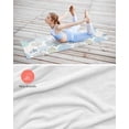 thumbnail image 4 of Coastal Yoga Towel for Hot Yoga Non Slip, Summer Beach Nautical Coral Starfish Yoga Mat Towel Absorbent Yoga Sweat Towels Microfiber Hot Yoga Blanket for Bikram Pilates 26"x74", 4 of 7