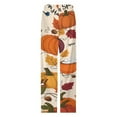 thumbnail image 4 of Thanksgiving Pumpkins Fall Leaves Pajama Pants Comfortable Elastic Waist Pajamas Fashion Sleepwear Bottoms Plus Size Homewear, 4 of 6