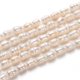 thumbnail image 1 of Natural Cultured Freshwater Pearl Beads Strands Rice Bisque 6~8x4~5mm Hole: 0.7mm about 52pcs/strand 14.17 inch(36cm), 1 of 3