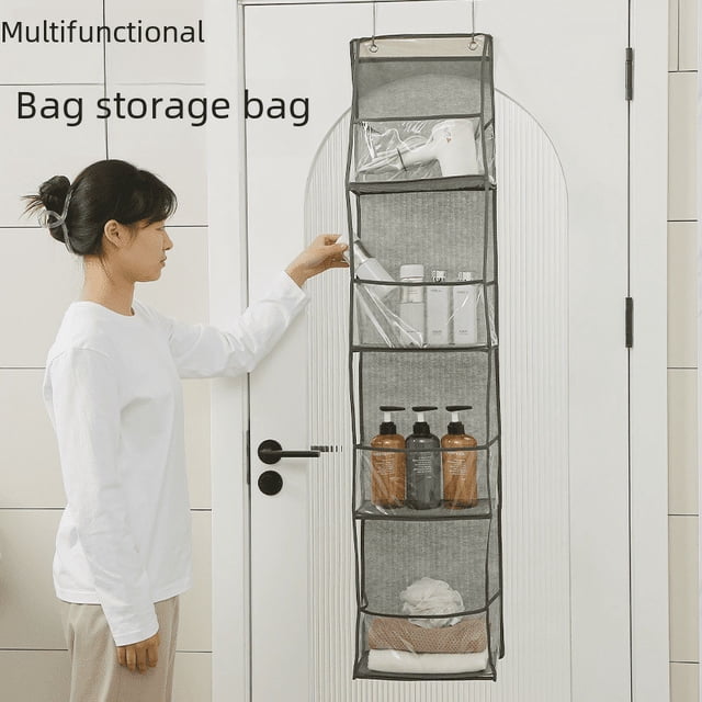 Nueva bolsa de almacenamiento, bolsa de almacenamiento de juguetes multifuncional para el hogar, bolsa colgante de almacenamiento en capas para artículos de acabado montados en la pared