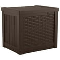 thumbnail image 2 of Suncast 22-Gallon Outdoor Small Deck Box with Storage Seat, Java (3 Pack), 2 of 12