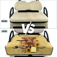 thumbnail image 6 of COEQINE Golf Cart Seat Covers with Carry Handle, Comfortable Golf Cart Seat Towel Blanket, Fits for EZGO Yamaha Club Car and Other 2-Seat Golf Carts, Highland Cow Sunflower Yellow, 6 of 8