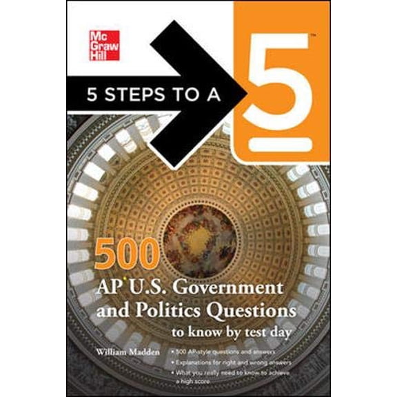 Pre-Owned 500 AP U.S. Government and Politics Questions to Know by Test Day (Paperback) 0071742050 9780071742054