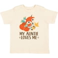 thumbnail image 3 of Inktastic Auntie Loves Me Woodland Fox Gift Boys or Girls Toddler T-Shirt, 3 of 5