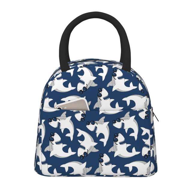 Disketp Shark Bolsa Térmica para Almuerzo, Lonchera con Abertura Amplia y Gran Capacidad, Organizador Reutilizable para Mujeres, Hombres y Adultos