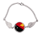 thumbnail image 1 of Papua Nueva Guinea national flag Oceania país símbolo Mark patron Pulsera pulsera pulsera alas de ángel pulsera, 1 of 3