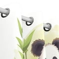 thumbnail image 3 of Panda Bear Bamboo Spa Curtain Black Out Thermal Insulation Curtains Aesthetic 54 Inch Length for Bedroom Living Room 2 panels set, 3 of 5