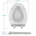 thumbnail image 5 of EastVita Toilet Seat, Elongated Toilet Seat with Toddler Seat Built in, Potty Training Toilet Seat Elongated Fits Both Adult and Child, with Slow Close and Magnets, 5 of 7