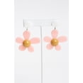thumbnail image 2 of Soft Pink Daisy Earrings - Flower Fashion Jewelry, Statement Earrings, 2 of 3