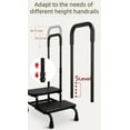 thumbnail image 5 of Heavy-Duty Step Stool with Adjustable Handrail for Seniors, Ideal for High Beds, Supports Up to 400 lbs - Safe and Sturdy Assistance for Elderly Adults, 5 of 9