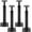 Black, variant on Petoto 4 PCS House Jacks for Leveling, Adjustable Basement Floor Jack Post, 11.6" to 16.1" Height Range, 8800 lbs Min and Max Height Capacity, Telescoping Jack for Temporary Support(Black)