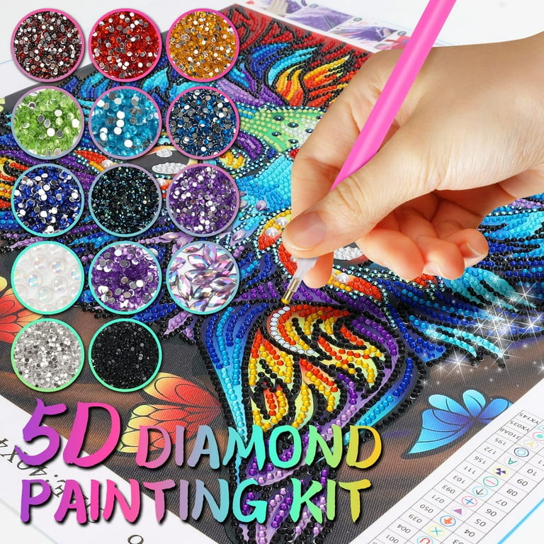 Girl Toys Age 9 10 11 12, 40 * 40 Cm Diamond Painting Kits Gifts for 9-15  Year Olds Girls Teenage, 5d Diamond Art Kits Presents for 8 9 10 11 12 Year