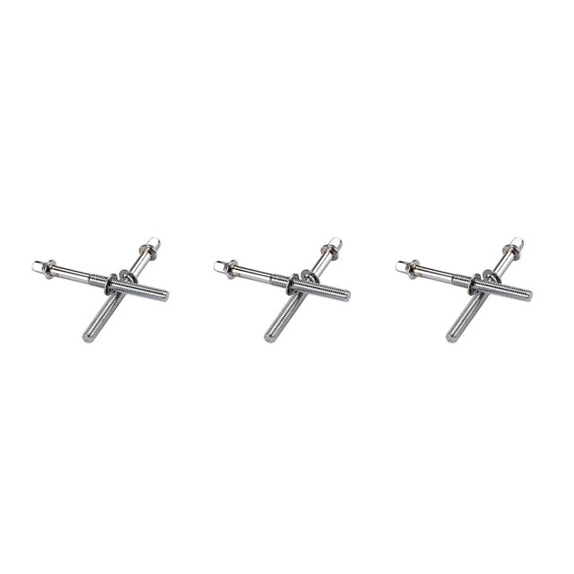 Soidarity 2 Pieces Professional Practical Drum Screws Instrument Drum Metal Lightweight Rods Tension Percussion Key-Screw Wear-resistant Type1 NO1 Soidarity CBP470848