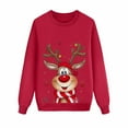 thumbnail image 1 of AWZXDE Christmas Pajamas Bas de Pyjama Familial Assortis pour Papa et Enfants Chandails en Molleton à Manches Longues Tenue de Vacances Col Rond Festif Hommes,G, 1 of 4