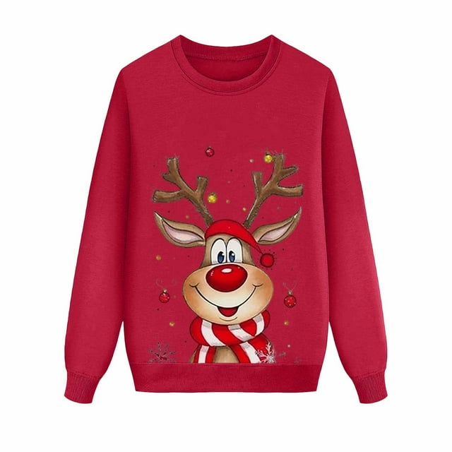 AWZXDE Christmas Pajamas Bas de Pyjama Familial Assortis pour Papa et Enfants Chandails en Molleton à Manches Longues Tenue de Vacances Col Rond Festif Hommes,G