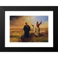 thumbnail image 2 of Ludwig Ferdinand Schnorr von Carolsfeld 24x18 Black Modern Framed Museum Art Print Titled - The Temptation of Christ (1847), 2 of 5