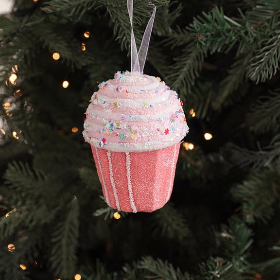 Deeceymbur Foam Macaron Christmas Tree Ornament Candy themed Holiday Decoration Sweet Festive Pendant for Tree Decor